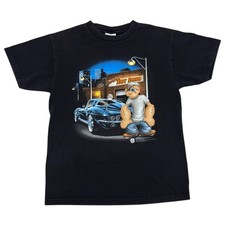 Vintage 2002 Popeye  s Hot Rods Cartoon Tee Size Medium