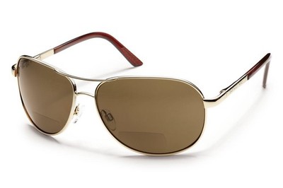 NEW Suncloud 240735 Aviator Sunglasses Gold 100% AUTHENTIC