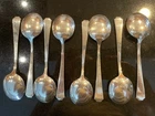 8 Gorham Sterling Silver Fairfax Pattern Soup Spoons