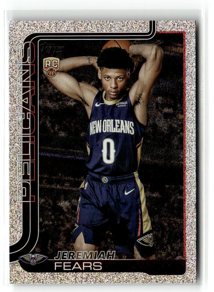 2025-26 Topps #207 Jeremiah Fears Sand Glitter