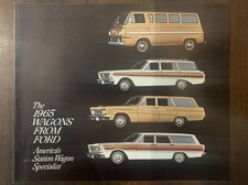 1965 Ford Falcon Club Fairlane Van Station Wagon Vintage Original Sales Brochure