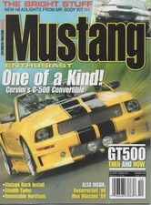 Mustang Enthusiast Magazine December 2006-cervini C-500 Convertible