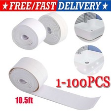 10.5FT PVC Self Adhesive Caulk Sealing Strip Tape For Kitchen Wall Sink Toilet