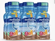 PEDIASURE GROW & GAIN KIDS PROTEIN SHAKE CHOCOLATE 8OZ FL PACK OF 6 EXP; 9/2026