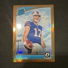 Panini 2018 Donruss Optic Josh Allen #154 Rated Rookie Bronze Prizm Bills