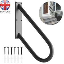 Hand Rail for Outdoor Steps Wall Mount Handrail for 1-2 Steps U-Shaped Stair New
