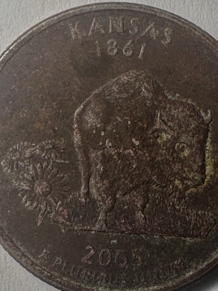 RARE! 2005-D Kansas Washington Quarter Struck on wrong Planchet - Image 4 of 4