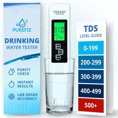 All-New 2026 TDS Meter Digital Water Tester   4-in-1 Accurate & Reliable TDS,...