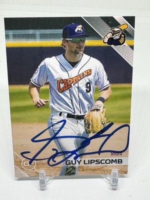 Guy Lipscomb 2024 Lake County Captains Cleveland Guardians SIGNED