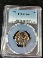 1958 5c PCGS PF66 - 54149343