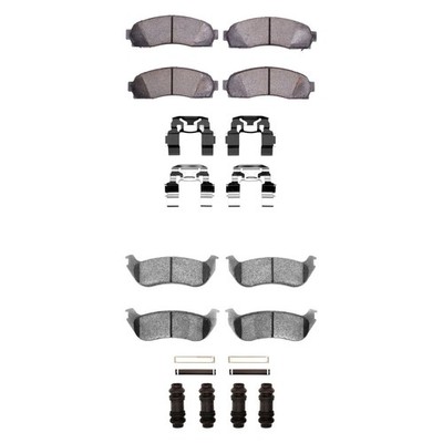 For Ford Explorer Sport 02-03 Brake Pad Set DFC Ultimate Duty Hybrid Front &