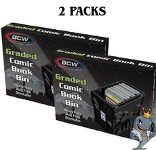 2-Pack BCW Graded Comic Book Bins Black | Hol...
