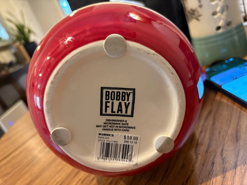 Очень большой кувшин Bobby Flay «Sevilla» 10 дюймов керамика 107 унций Б/у в отличном состоянии испанский $60 - Изображение 4 из 4