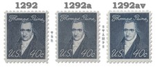 Product Image: 1292 1292a 1292av Paine 40c Prominent Americans Variety Set of 3 MNH - Buy Now