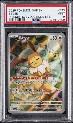 2025 POKEMON SVP EN-SV BLACK STAR PROMO #173 EEVEE PSA 9