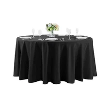 Round Tablecloth,Washable Fabric Table Cloth Decor Table Cover for Party Dining