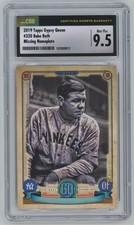 Babe Ruth Missing Nameplate SP CSG 9.5 2019 Topps Gypsy Queen #320 Yankees