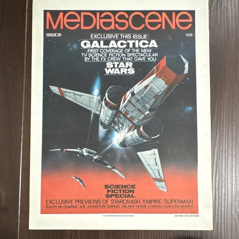 Mediascene #29 Science Fictional Special Issue Section 1 and 2 Lot