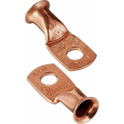 Copper Ring Lugs | Copper Material | 2-Pieces | 0.25 inches Diameter