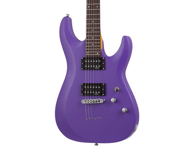 Schecter C-6 Deluxe Electric Guitar - Satin Purple - Open Box