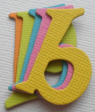 Lowercase BRiTE COLORS Chipboard Alphabet Letters Embellishment