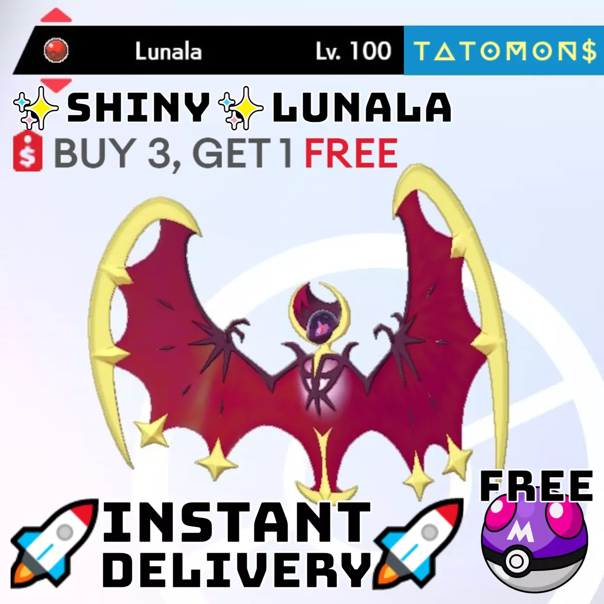 Wild Shiny Lunala in Pokemon Go 