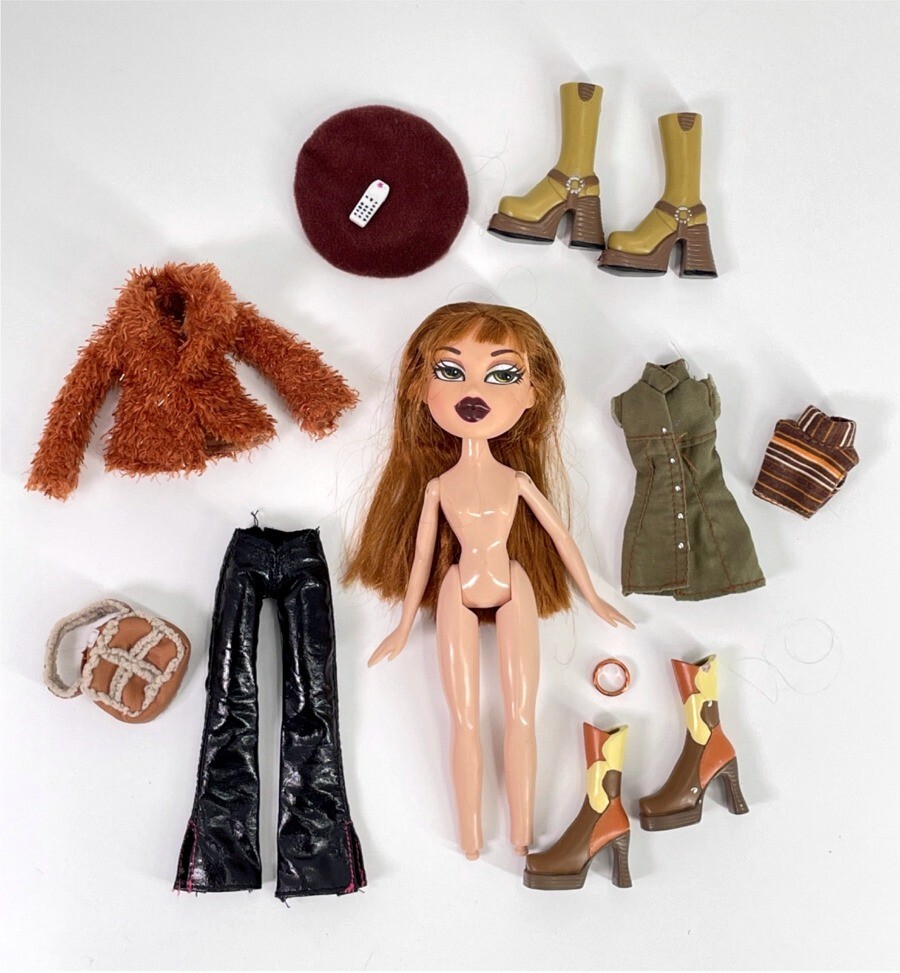 YXNG BRATZニット yxng bratz Vintage 2001 Yasmin Bratz Doll Hip Hugger Flare Leg Jeans