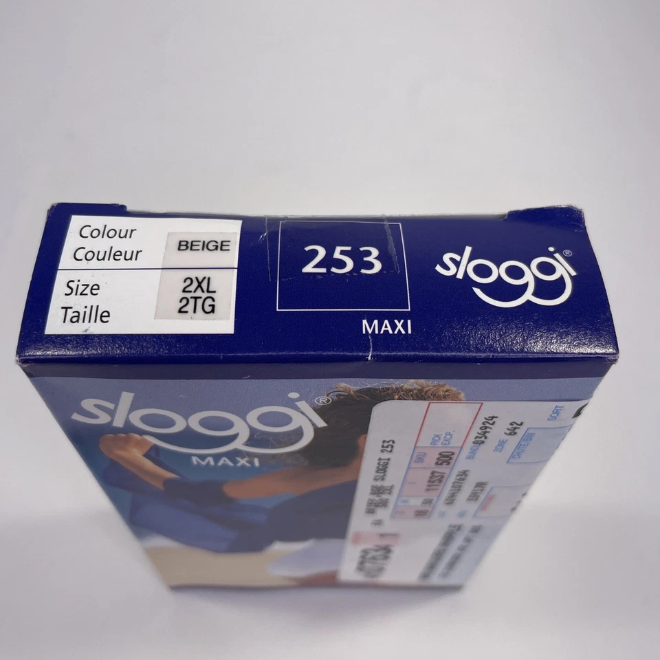 NOVA Calcinha Sloggi Maxi Lycra Cueca Feminina Tamanho 2XL BEGE - Imagem 4 de 4