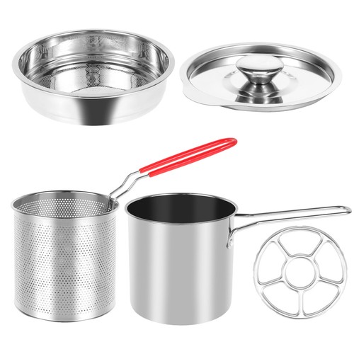 Stainless Steel Deep Fryer Set Uncoated Mini Fryer Set Heat Resistant Fryer ☣ - Picture 23 of 24