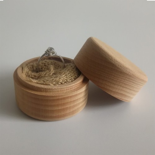 2 Stück Runde Schmuckschatulle Mini Aufbewahrungsbox Hochzeit Behälter Etui - Bild 11 von 12