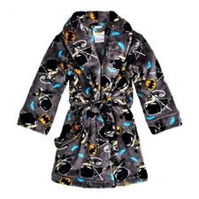 BATMAN DC COMICS Super-Soft Fleece Belted Bath Robe NWT Toddler's Size 3T  36