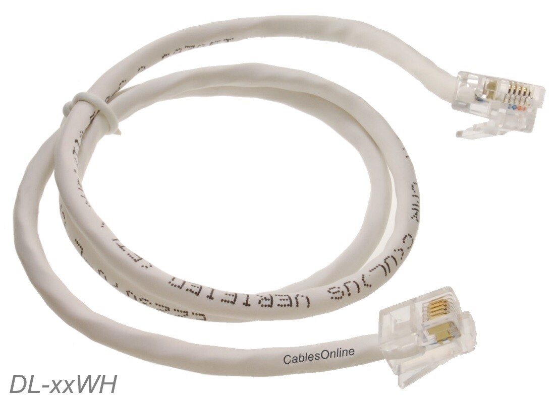 American様 Cat5e RJ11/12 DSL Data Green or white Cable For CenturyLink