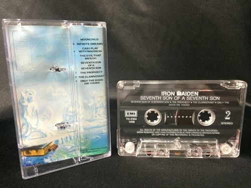 Iron Maiden Seventh Son Of A Seventh Son Cassette Tape (EMI 1998) Thai Reissue - Picture 3 of 4