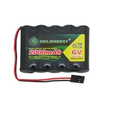 GeiLienergy 1x 6.0V 2000mAh Flat Receiver RX NiMH Battery Pack For RC Aircraft