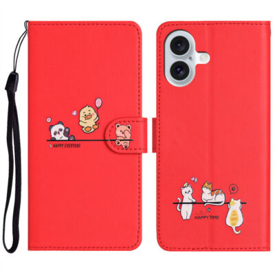 Bear Cat Panda Wallet Phone Case for iPhone 14 13 16 15 12 11 Pro Max XR 6 7 8