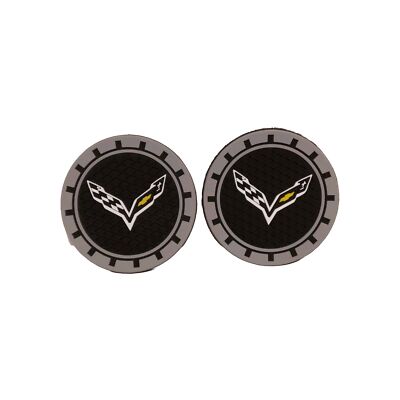 Chevrolet Corvette Silicone Cup Coasters Set Of 2