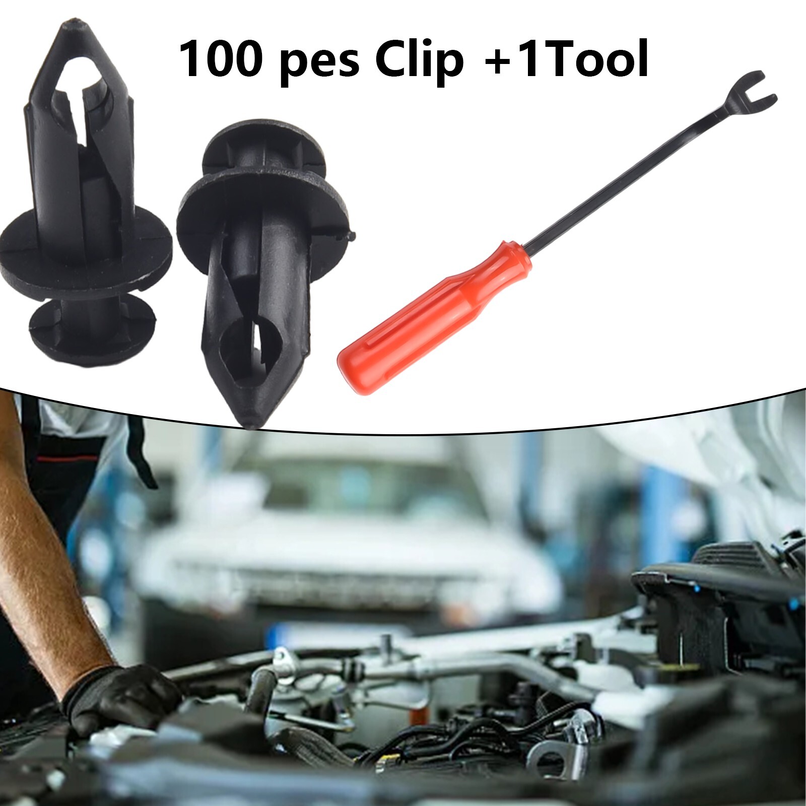 Convenient Body Panel Clips for Honda ATVs Pack of 100 with Rivet