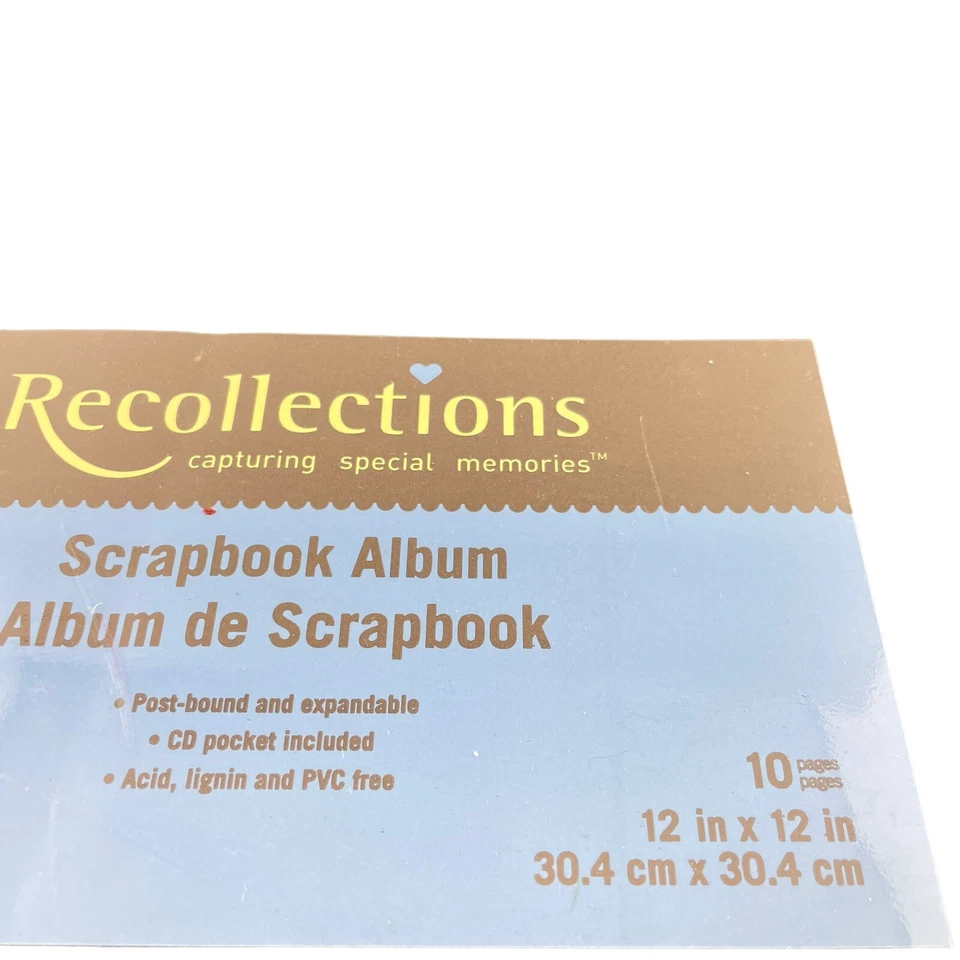 Recollection Черный Альбом для Скрапбукинга с 10 Страницами Переплет Расширяемый Карман для CD - Изображение 3 из 4