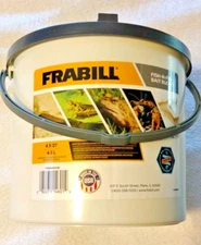 FRABILL FRBB4604W FISH-N-FUN BAIT BUCKET 4.5 QT New Without Box 
