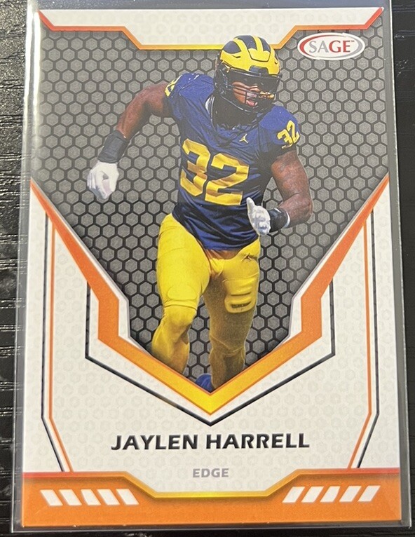 2024 Sage Football Black Jaylen Harrell #54 Tennessee Titans