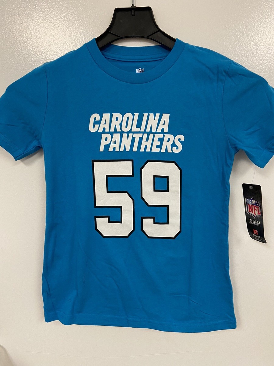 Carolina Panthers #59 Luke Kuechly NFL Youth Blue Shirts Size XL 18
