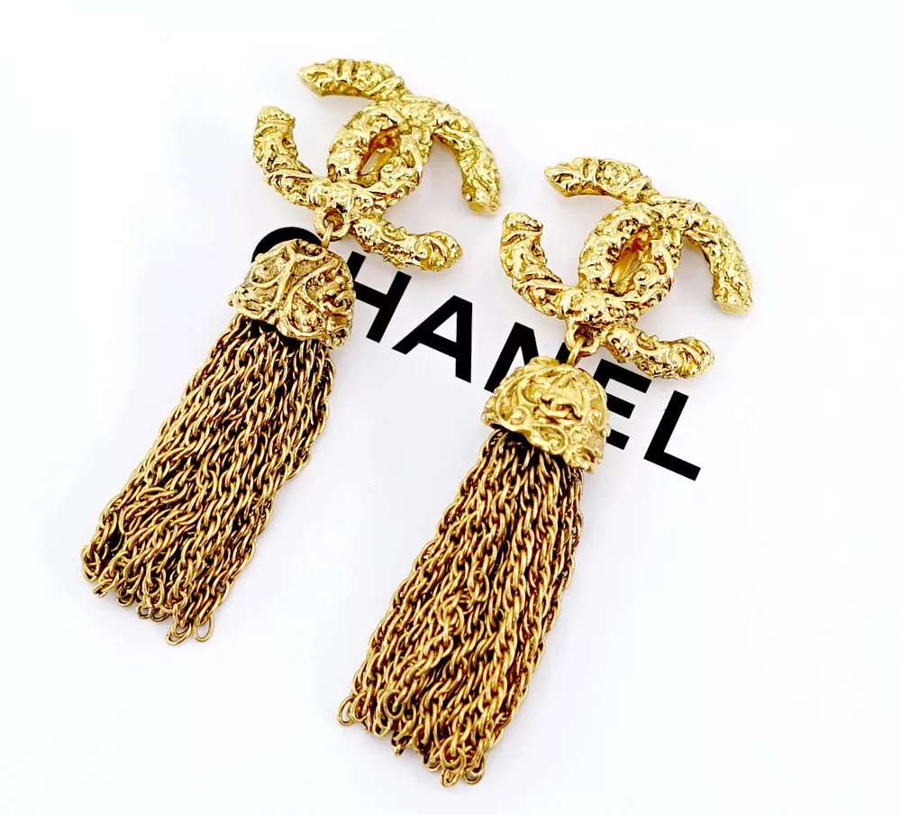 Chanel Vintage Faux Pearl Clip-On Earrings