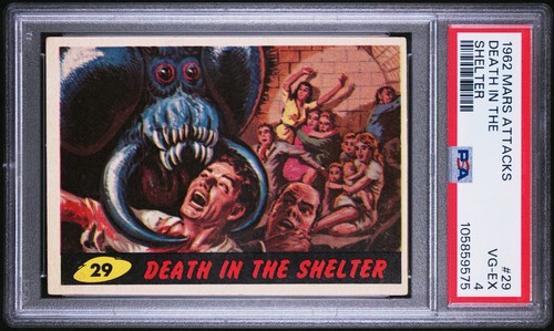 1962 TOPPS MARS ATTACKS 29 DEATH IN THE SHELTER PSA 4 105859575