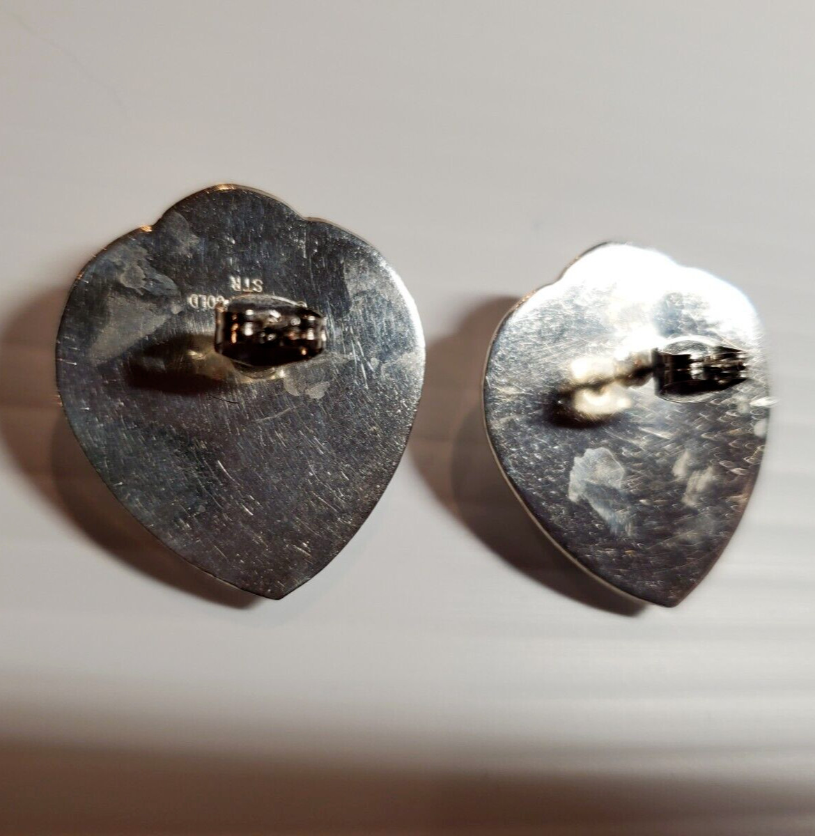 All Solid Sterling 925 Silver Earrings Black Ston… - image 11