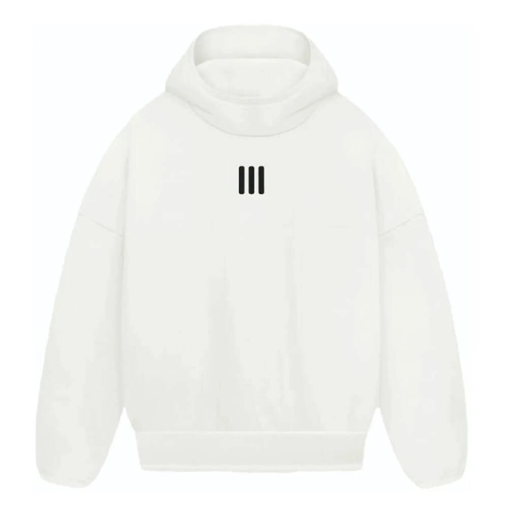 Felpa con cappuccio Fear Of God Athletics in pile pesante bianco panna