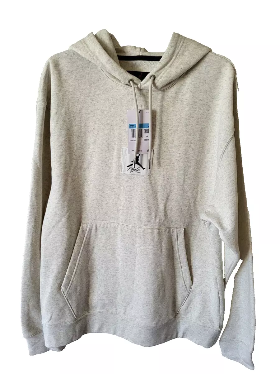 NEW NIKE AIR JORDAN FLIGHT PULLOVER HOODY OATMEAL HEATHER SIZE M DA9816 141