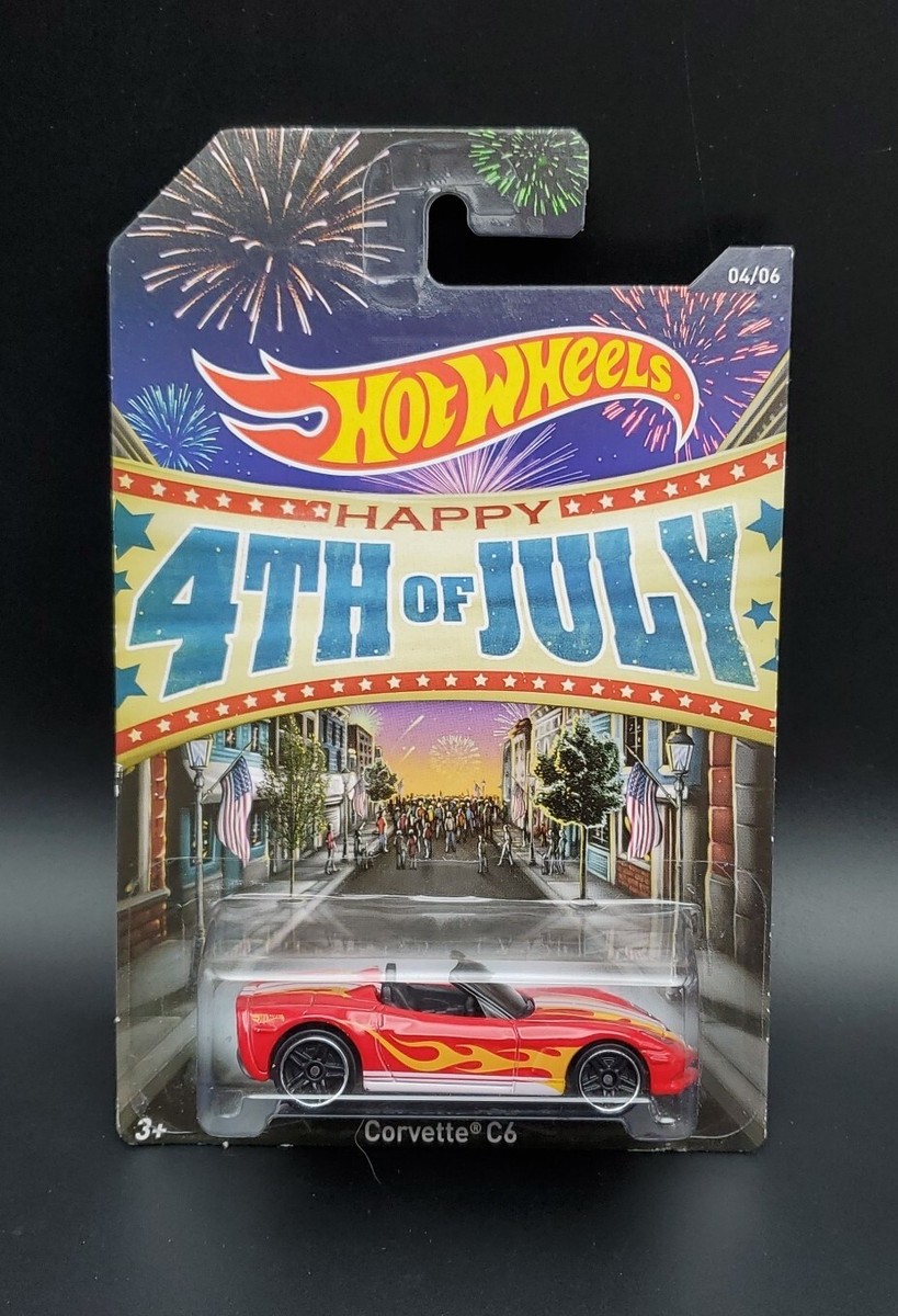 2014 Hot Wheels Happy 4th of July Series 4/6 CORVETTE C6 Red