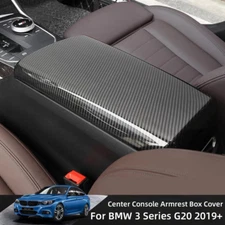 Armrest Box Panel Cover Trim Accessories For BMW 3 Series G20 G28 Carbon Fiber 