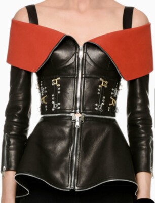 【24AW NEW】Alexander mcqueen / レザー ジャケット /Red Black s-l400.jpg