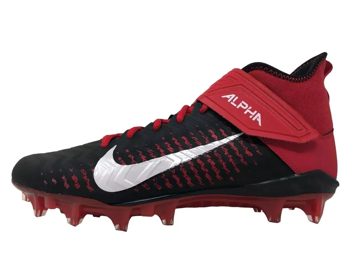 Nike Alpha Menace Pro 2 Mid (Size 15) BV3945-600 Black/Red Men's